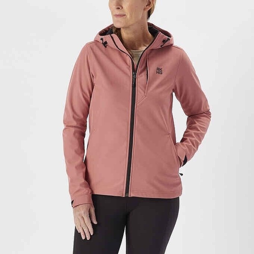 Women's AKHG Free Clime Soft Shell Jacket Mineral Red Duluth Trading Size Small